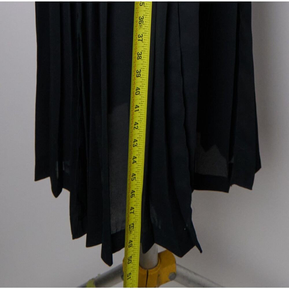 VTG Joseph Ribkoff Maxi Dress Sz 6 Black Fit & Flare Pleated Deadstock 90s Gala - Picture 6 of 16